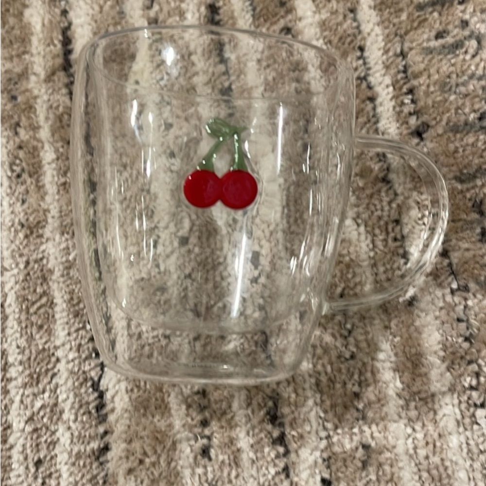Cherry Glass Icon Mug, Anthropologie